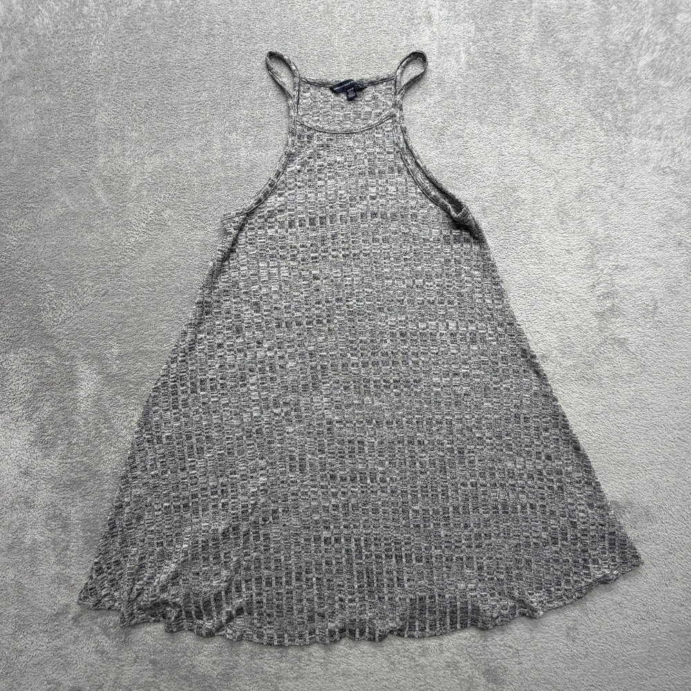 American Eagle Outfitters Dress Womens M Gray‎ Geometric Tank Trapeze Swing